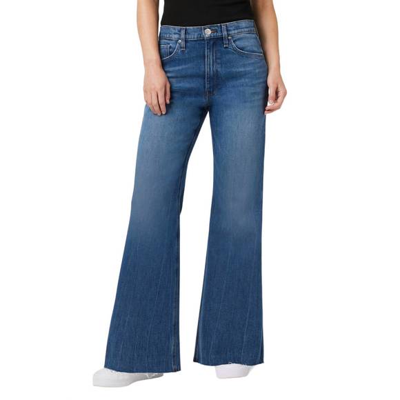 NEW HUDSON jodie high rise flare jean in blue water